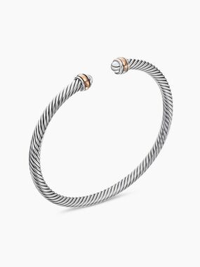 David Yurman CLASSIC CABLE BRACELET
Sterling Silver with 18K Rose Gold